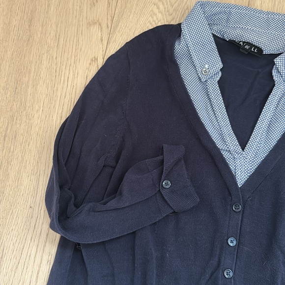 French Designer Sweater with Collar detail - Picture 4 of 5